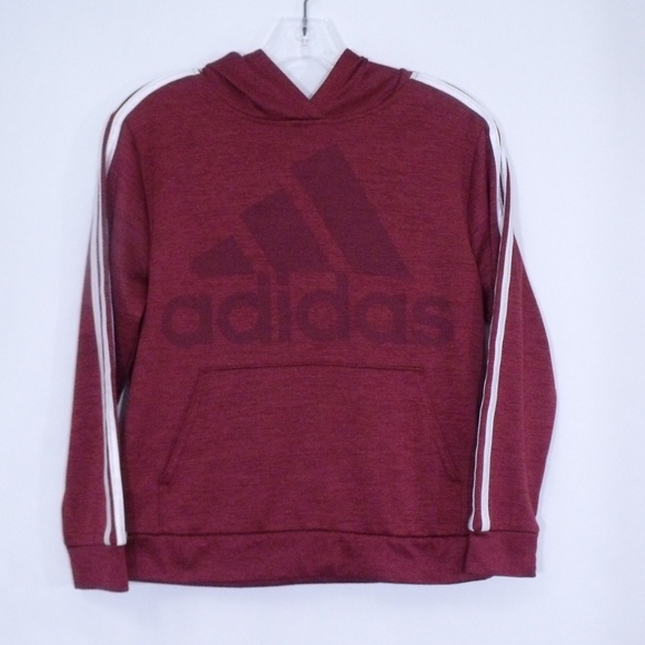 Adidas 3 Stripe Pullover Hoodie M(10-12) Boys - Picture 1 of 4